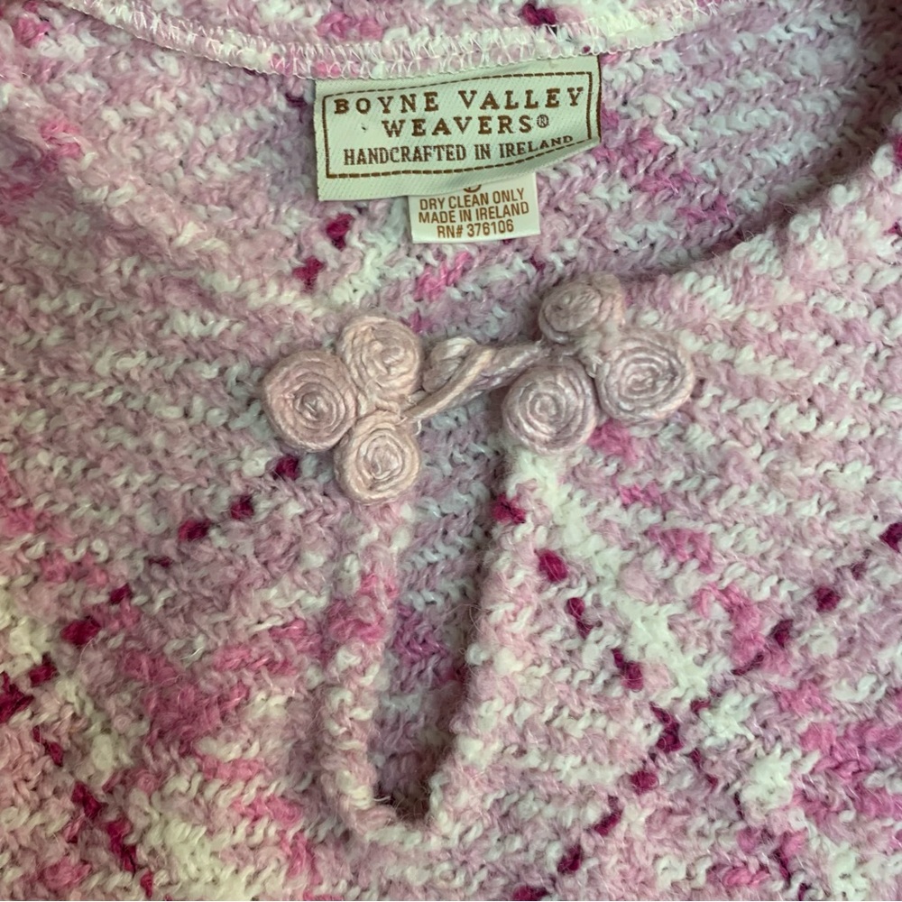 Boyne Valley Weavers Irish Alpaca Wool Plaid Fringe Poncho One Size - Picture 6 of 9